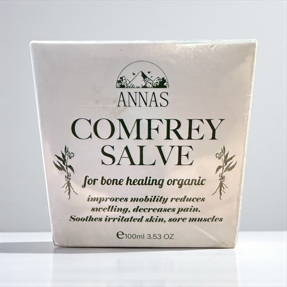 Annas Comfrey Salve For Bone Healing Organic Improve Movility 3.53oz Exp 12/27 - Picture 1 of 2